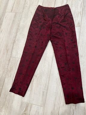 Donna Rico pencil pants with black roses